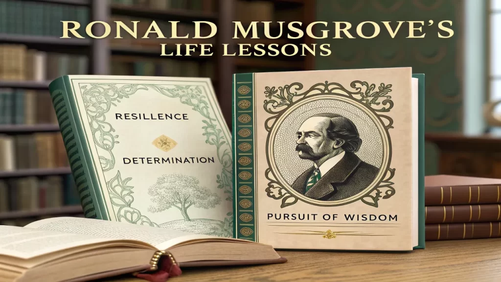 Ronald Musgrove's life lessons: resilience, determination, and pursuit of wisdom.